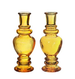 Ideas 4 seasens Candle Vase Venice 15.5 X Ø5.7 Ocher - 1 pc