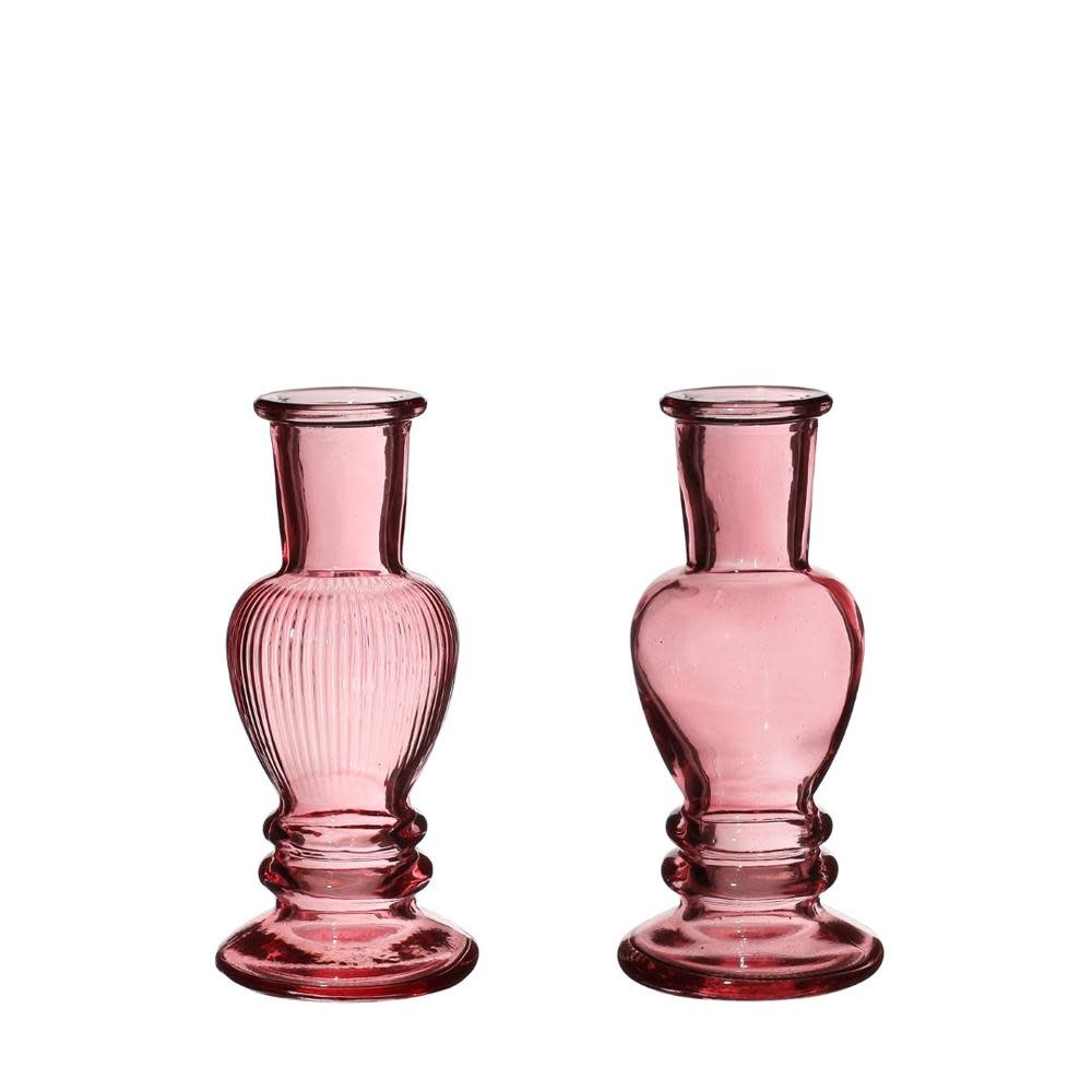 Ideas 4 seasens Candle Vase Venice 11.3 X Ø5 Soft Pink 2 Ass.