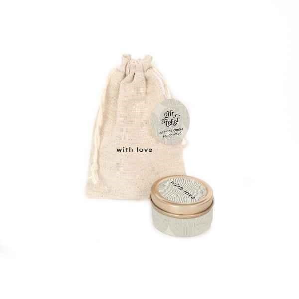 Gift atelier Scented candle,"With love"