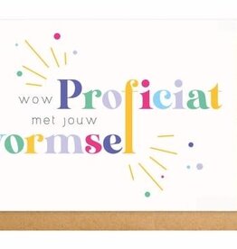 Enfant Terrible Enfant Terrible card  + enveloppe 'Wow Proficiat met jouw vormsel'