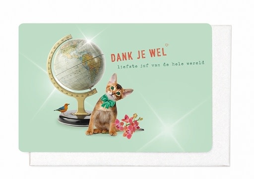 Enfant Terrible Enfant Terrible card + enveloppe 'dank je wel liefste juf van de hele wereld'