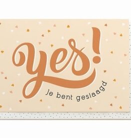 Enfant Terrible Enfant Terrible card + enveloppe 'Yes je bent geslaagd'