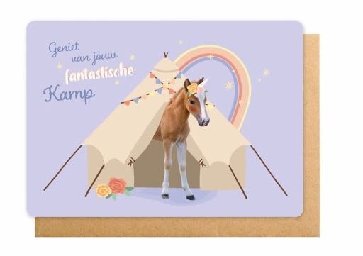 Enfant Terrible Enfant Terrible card  + enveloppe 'Geniet van jouw fantastische kamp '