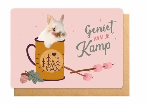 Enfant Terrible Enfant Terrible card  + enveloppe 'Geniet van je kamp '