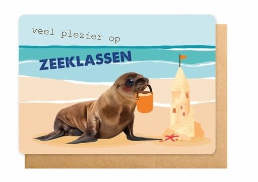 Enfant Terrible Enfant Terrible card  + enveloppe 'Veel plezier op zeeklassen '