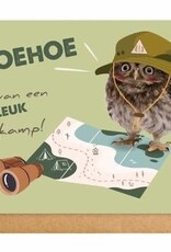 Enfant Terrible Enfant Terrible card  + enveloppe 'Joehoe geniet van een super leuk kamp!'