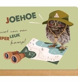 Enfant Terrible Enfant Terrible card  + enveloppe 'Joehoe geniet van een super leuk kamp!'