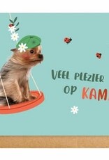 Enfant Terrible Enfant Terrible card  + enveloppe 'Veel plezier op kamp'