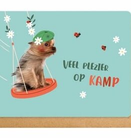 Enfant Terrible Enfant Terrible card  + enveloppe 'Veel plezier op kamp'