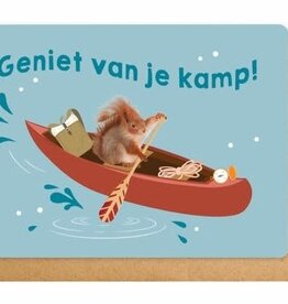 Enfant Terrible Enfant Terrible card  + enveloppe 'Geniet van je kamp! '