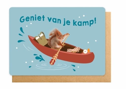 Enfant Terrible Enfant Terrible card  + enveloppe 'Geniet van je kamp! '