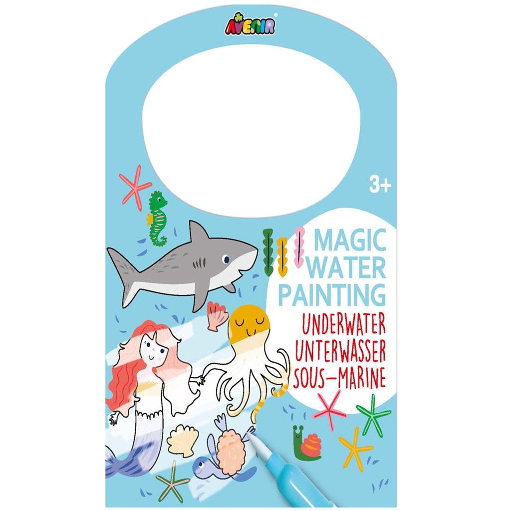 Scratch Magic water painting - sea life