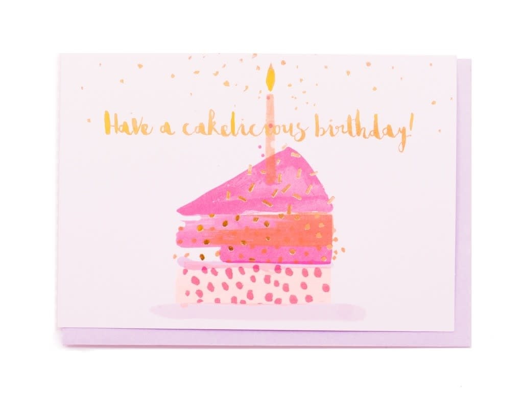 Enfant Terrible Enfant Terrible card + enveloppe 'Have a cakelicious birthday'