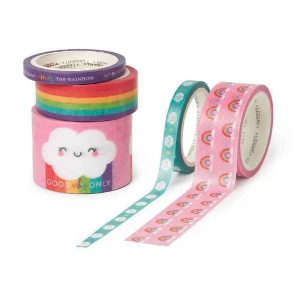 Legami Set of 5 sticky tapes - rainbow