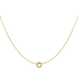 With love Necklace  twist- gold