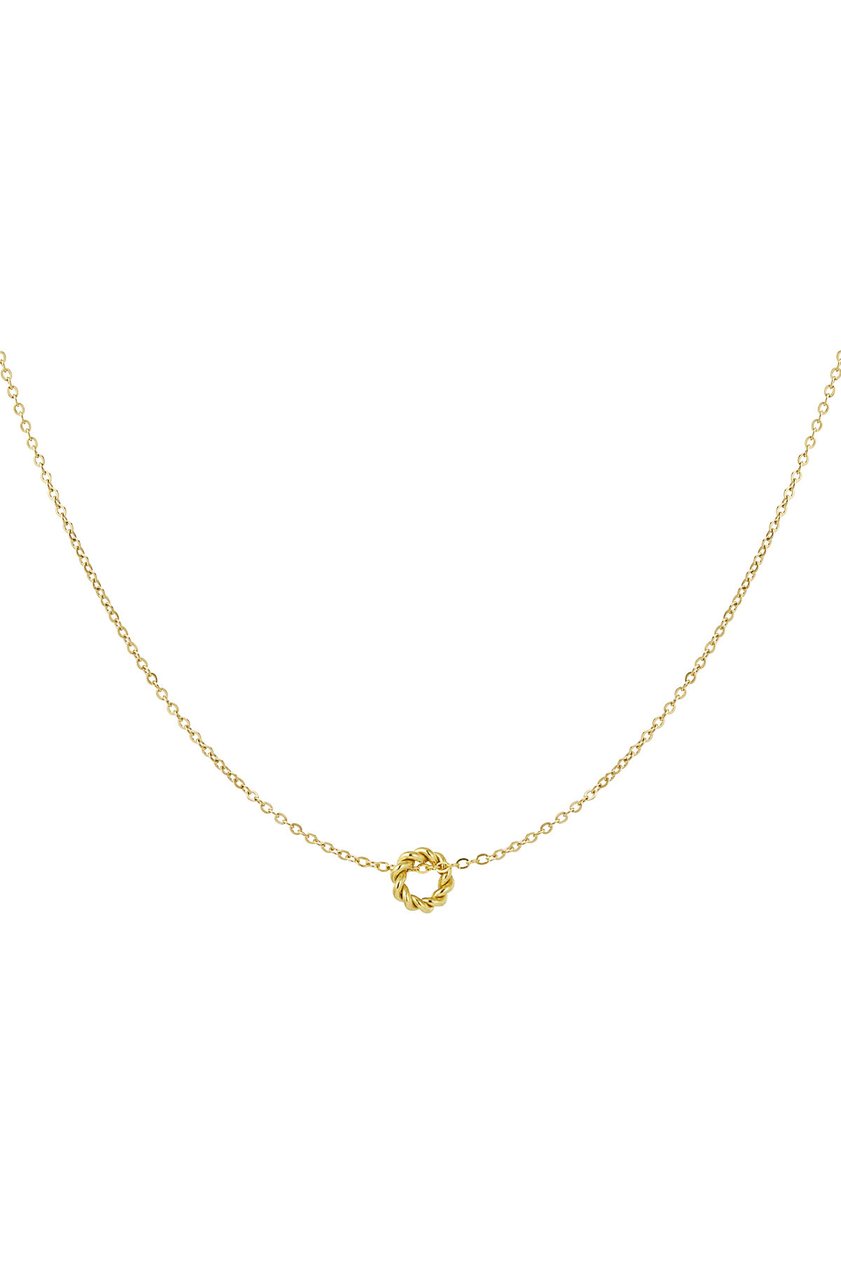 With love Necklace  twist- gold