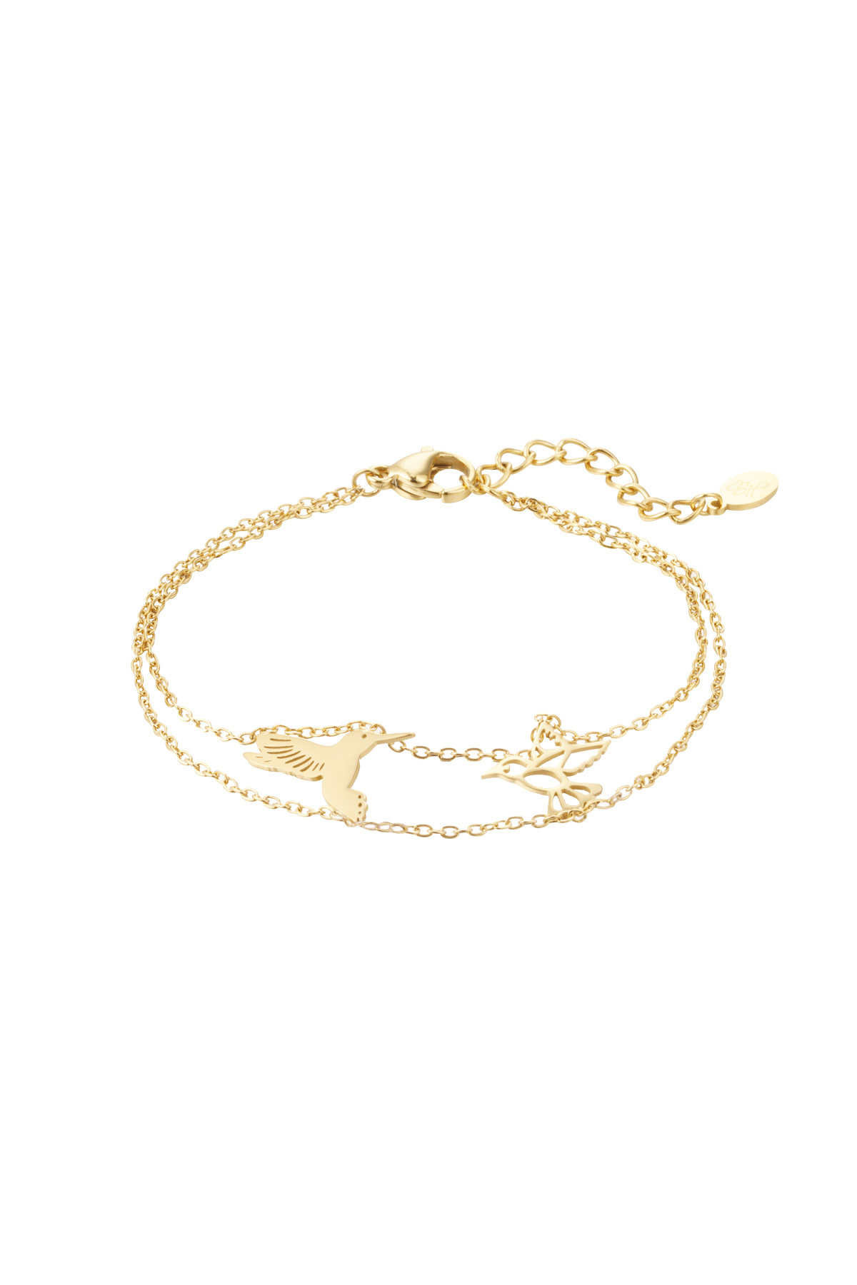 With love bracelet - colibris - gold