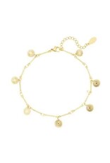 With love Anklet - charms - gold