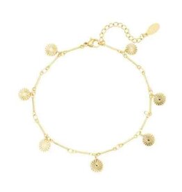 With love Anklet - charms - gold