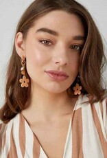 With love earrings big floral mood - pink