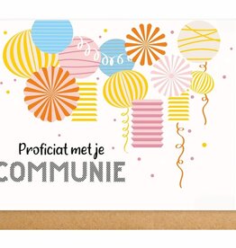 Enfant Terrible Enfant Terrible card  + enveloppe 'Proficiat met je communie'