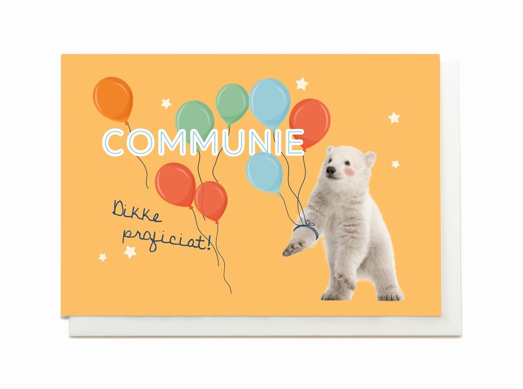 Enfant Terrible Enfant Terrible card  + enveloppe 'Communie, dikke proficiat'
