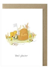 Papette Papette greeting card + enveloppe - Veel Plezier