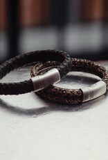 Steel & Barnett Rope bracelet Lake - Rusty - Size M