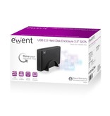 Ewent EW7056 behuizing voor opslagstations 3.5 usb 3.0" HDD-behuizing Zwart