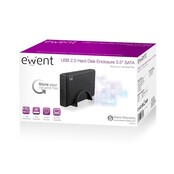 Ewent EW7056 behuizing voor opslagstations 3.5 usb 3.0" HDD-behuizing Zwart