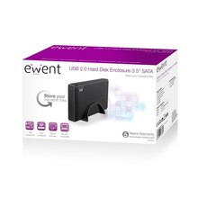 Ewent EW7056 behuizing voor opslagstations 3.5" usb 3.0 HDD-behuizing Zwart