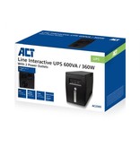 ACT AC2305 UPS Line-interactive 0,6 kVA 360 W 2 AC-uitgang(en)