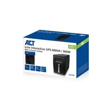 ACT AC2305 UPS Line-interactive 0,6 kVA 360 W 2 AC-uitgang(en)
