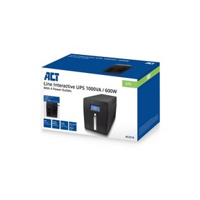 ACT AC2310 UPS Line-interactive 1 kVA 600 W 4 AC-uitgang(en)