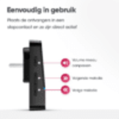 X-Sense WD1C2NB Draadloze Deurbel met 1 ontvanger – Zwart