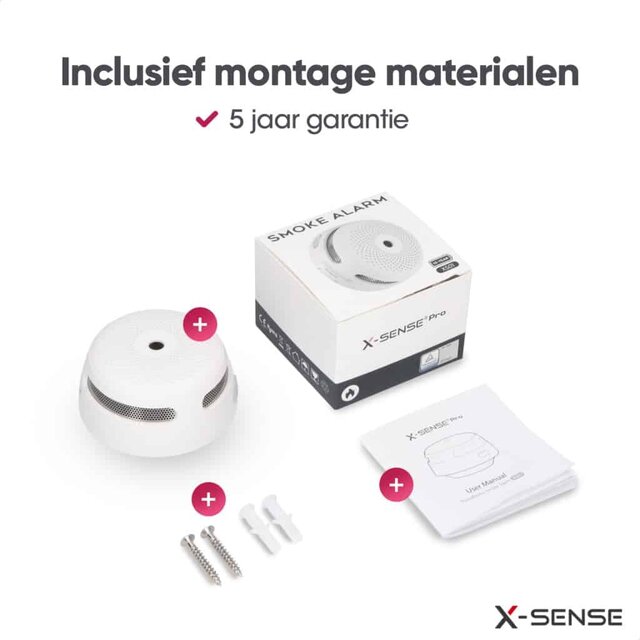 X-Sense XS01-WT Rookmelder – Slimme melder WiFi