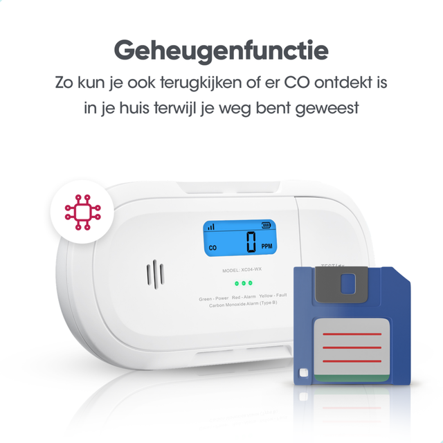 X-Sense XC04-WX Koolmonoxidemelder – Slimme melder WiFi