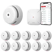 X-Sense Link+ Pro bundel – 10 Rookmelders en Base Station