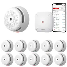 X-Sense Link+ Pro bundel – 10 Rookmelders en Base Station