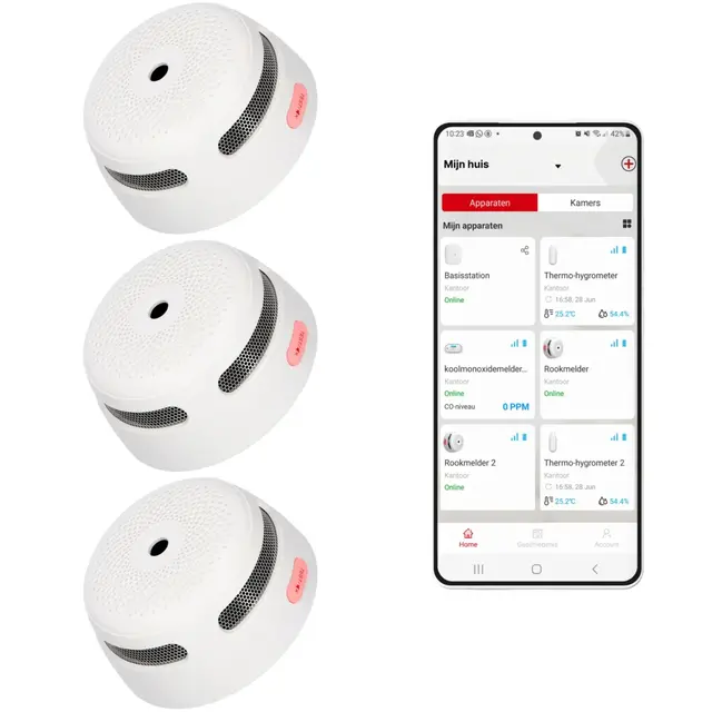 X-Sense XS01-WX Rookmelder – Slimme melder WiFi – 3-pack
