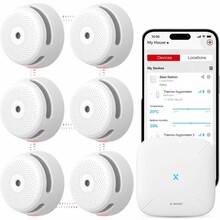 X-Sense Link+ Pro bundel – 6 Slimme rookmelders en Base Station