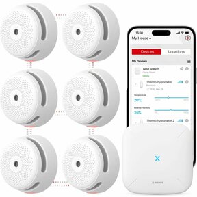 X-Sense Link+ Pro bundel – 6 Slimme rookmelders en Base Station