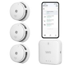 SAVS Linksmart® bundel – 3 Rookmelders en Gateway
