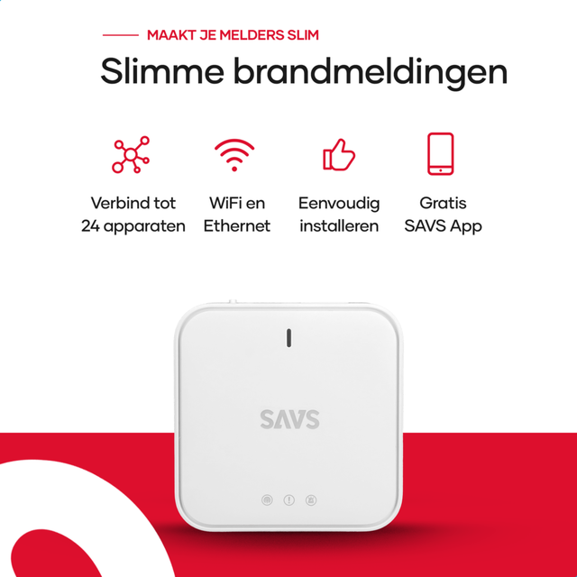 SAVS Linksmart® bundel – 3 Rookmelders en Gateway