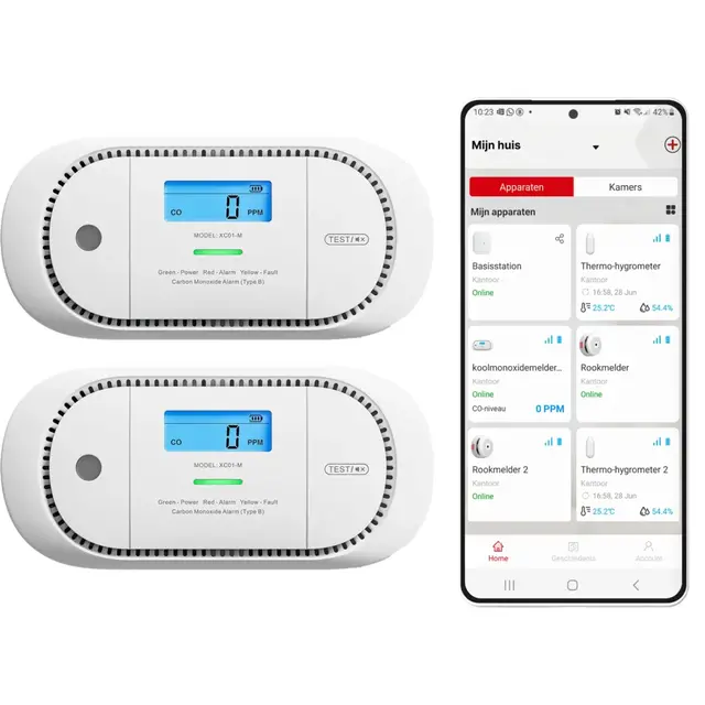 X-Sense XC01-M Koolmonoxidemelder – Link+ Pro 2-pack