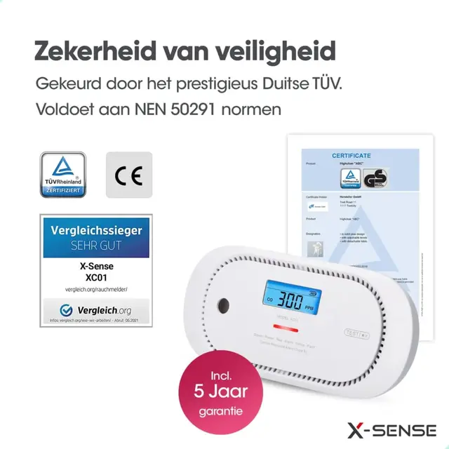 Brandpreventiebox X-Sense Koppelbaar Brandpreventiebox X-Sense Koppelbaar