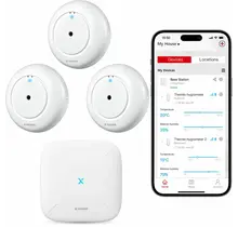 X-Sense Smart Watermelder bundel – 3 Watermelders en Base Station