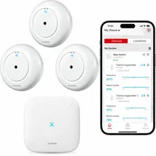X-Sense Smart Watermelder bundel – 3 Watermelders en Base Station