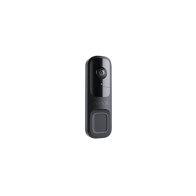 AJAX DoorBell Zwart - Slimme Videodeurbel met Geavanceerde Beveiliging