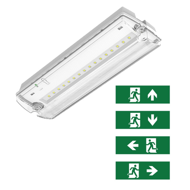 LED Noodverlichting 3W Opbouw met zelftest